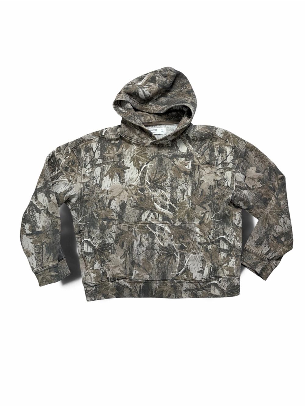 Hollister Boxy Fit Woodland Camo Pullover Hoodie Men’s Medium